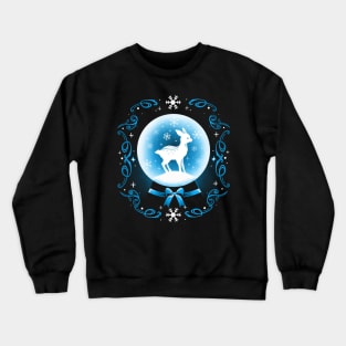 Snow Globe Deer Crewneck Sweatshirt